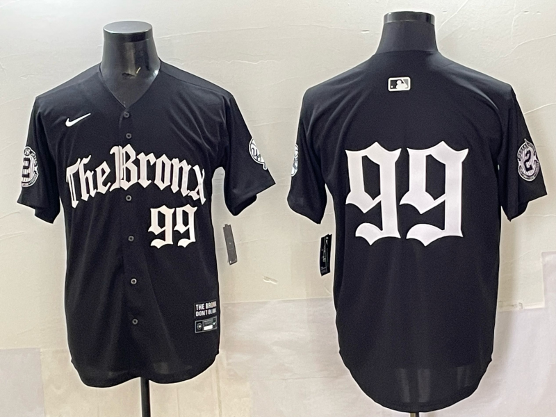 Men New York Yankees #99 Judge black MLB 2025 Nike jersey 0024->new york yankees->MLB Jersey